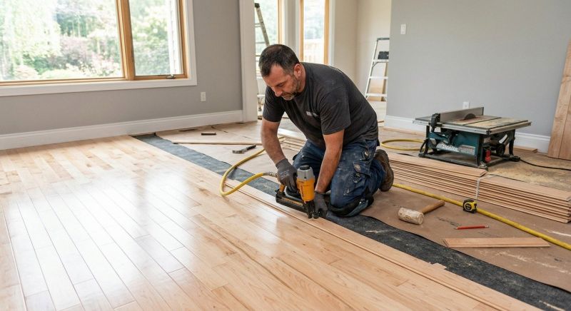 Maple Flooring Installation in Bulverde, TX