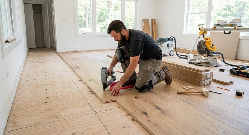 Oak Floor Installation in Bandera County, TX