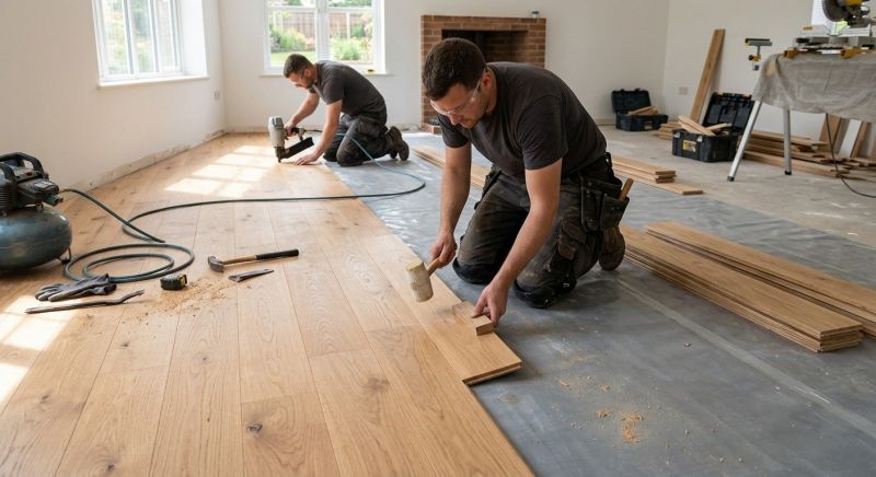 Oak Floor Installation in Bandera County, TX