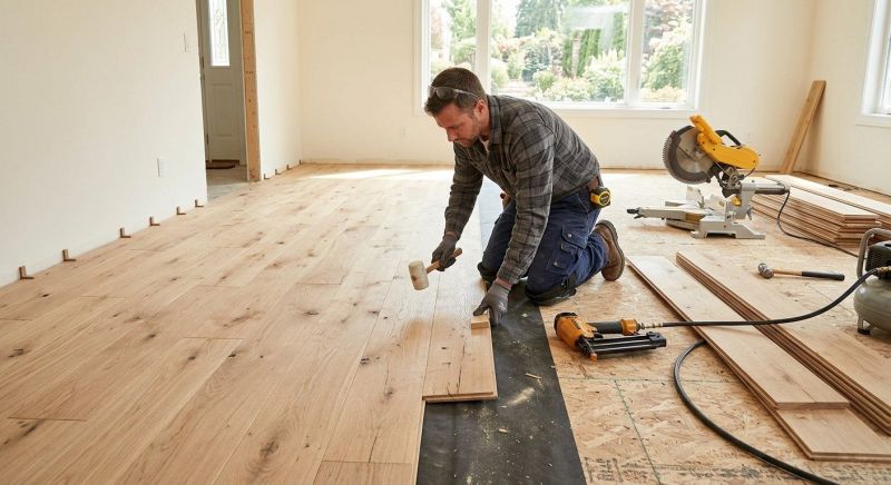 Oak Floor Installation in Boerne, TX
