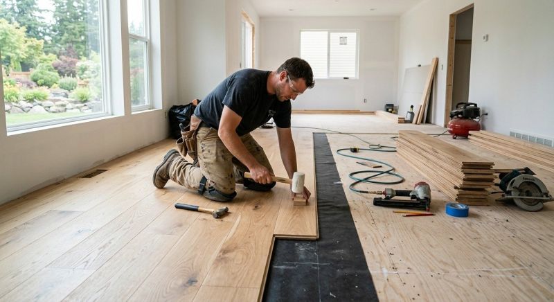 Oak Floor Installation in Schertz, TX